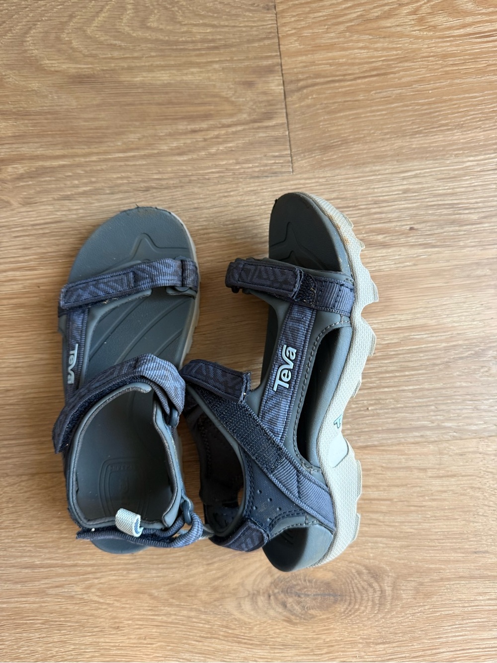 Teva Kids Sport Sandals Black Gray Size 2 US